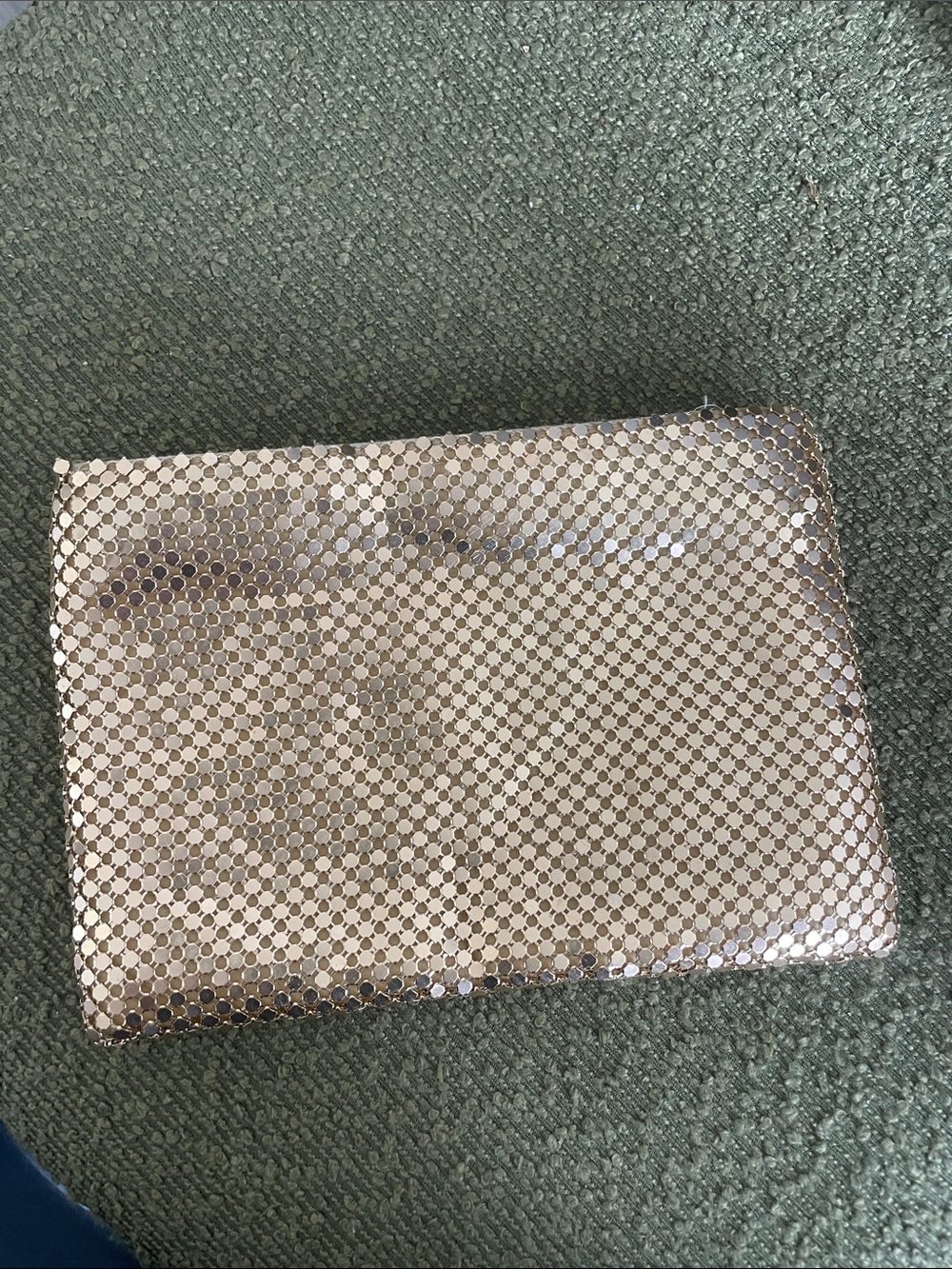 Paco Rabanne Lady Million Gold Metal Mesh Clutch Bag